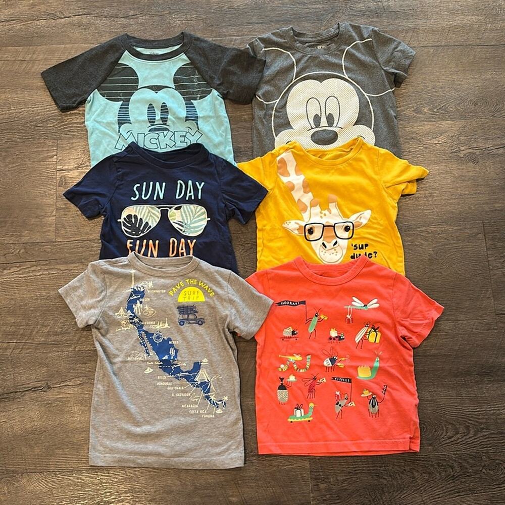 Toddler‎ 3T BUNDLE (6) Short Sleeve Graphic Tees